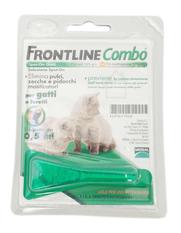FRONTLINE COMBO SPOT ON GATTI 1 PIPETTA DA 0,5 ML
